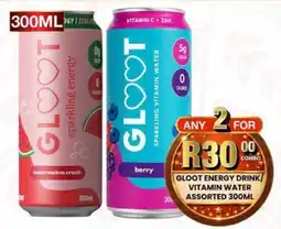 Take 'n Pay GLOOT ENERGY DRINK/VITAMIN WATER ASSORTED offer
