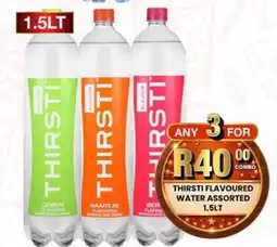 Take 'n Pay Thirsti Flavoured Water Assorted offer