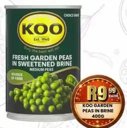 Take 'n Pay KOO GARDEN PEAS IN BRINE offer