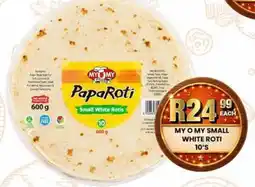 Take 'n Pay MY O MY SMALL WHITE ROTI offer