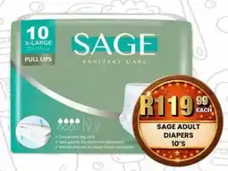 Take 'n Pay SAGE ADULT DIAPERS offer