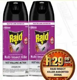 Take 'n Pay Raid Insect Killer Assorted offer