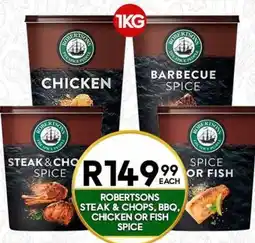 Take 'n Pay Robertsons Steak & Chops, BBQ, Chicken or Fish Spice offer