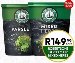 Take 'n Pay Robertsons Parsley or Mixed Herbs offer