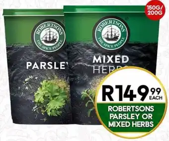 Take 'n Pay Robertsons Parsley or Mixed Herbs offer