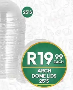 Take 'n Pay Arch Dome Lids offer