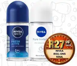 Take 'n Pay Nivea roll ons offer