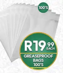 Take 'n Pay GREASEPROOF BAGS offer
