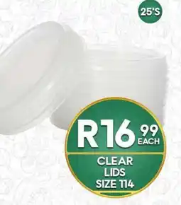 Take 'n Pay Clear Lids Size 114 offer