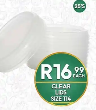 Take 'n Pay Clear Lids Size 114 offer