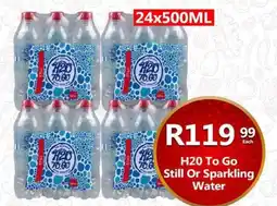 Take 'n Pay H20 To Go Still Or Sparkling Water offer