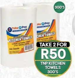 Take 'n Pay TNP Kitchen Towels 300's offer