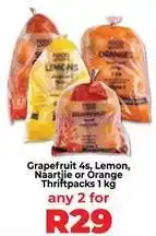 Food Lover's Market Food lover's market - grapefruit, lemon, naartjie or orange thriftpacks offer