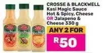 Game Crosse & blackwell - kasi magic sauce hot & spicy, cheese or jalapeno & cheese offer