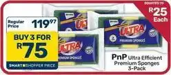 Pick n Pay Hypermarket Ultra - efficient premium sponges offer