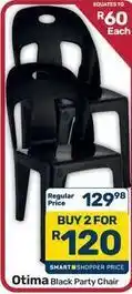 Pick n Pay Hypermarket Black party chair offer