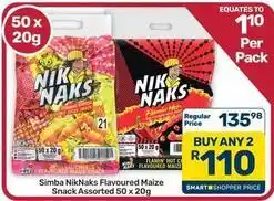 Pick n Pay Hypermarket Simba - flavoured maize snack offer