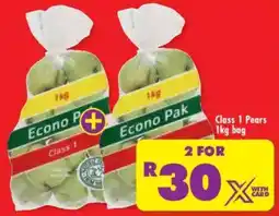 Shoprite Econo Pak Class 1 Pears offer