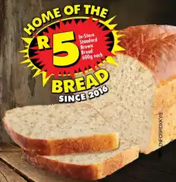 Shoprite In-Store Standard Brown Bread offer