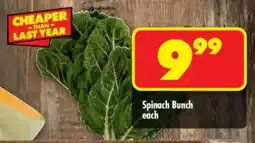 Shoprite Spinach Bunch offer