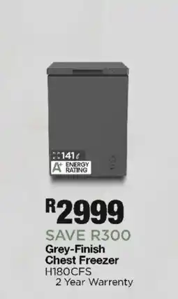 House & Home Grey-Finish Chest Freezer offer
