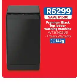 OK Furniture Premium Black Top loader washing machine offer