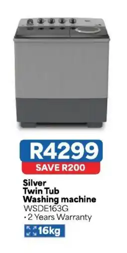 OK Furniture Silver Twin Tub Washing machine offer