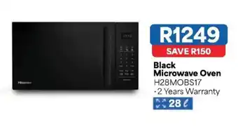 Black Microwave Oven H28MOBS17