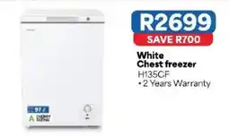 OK Furniture White Chest freezer H135CF offer