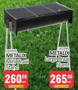 KitKat Cash and Carry Metalix Large Braai Stand offer