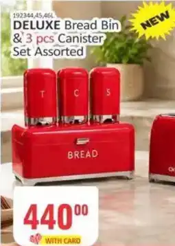 KitKat Cash and Carry DELUXE Bread Bin & 3 pcs Canister Assorted offer