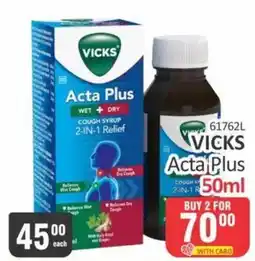 KitKat Cash and Carry Vicks Acta Plus offer