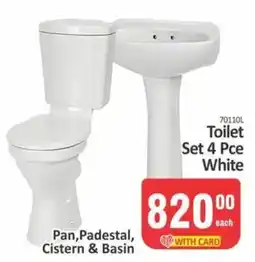 KitKat Cash and Carry Toilet Set 4 Pce White offer