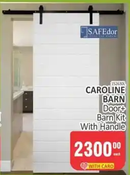 KitKat Cash and Carry SAFEdor CAROLINE BARN Door+ Barn Kit With Handle offer