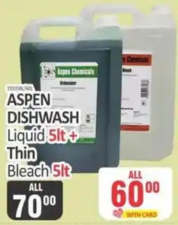 KitKat Cash and Carry Aspen Dishwash Liquid Thin Bleach offer