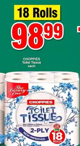Choppies CHOPPIES Toilet Tissue offer