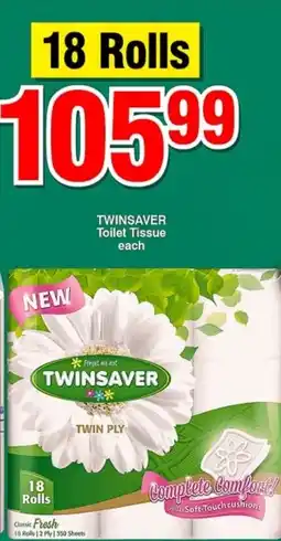 Choppies TWINSAYER Toilet Tissue offer