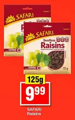 Choppies SAFARI Seedless Raisins offer