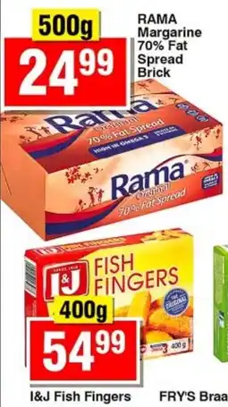 Choppies Rama Margarine 70% Fat Spread Brick offer