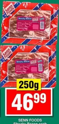 Choppies Senn Foods Streaky Bacon offer