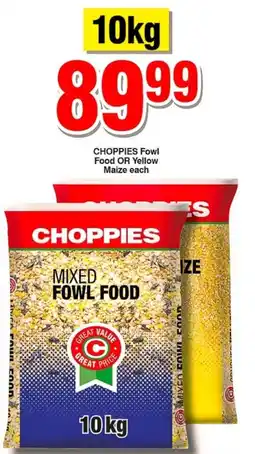 Choppies CHOPPIES Mixed Fowl Food offer