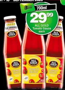 Choppies All Gold Tomato Sauce offer
