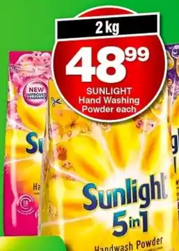 Choppies Sunlight Hand Washing Powder offer