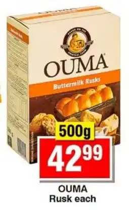 Choppies OUMA Buttermilk Rusks offer