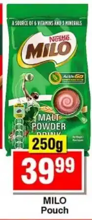 Choppies MILO Pouch offer