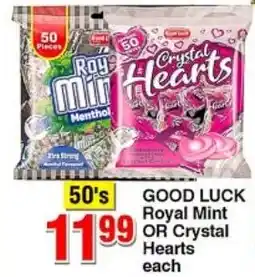 Choppies Good Luck Royal Mint OR Crystal Hearts offer