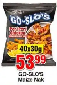 Choppies GO-SLO'S Maize Nak offer