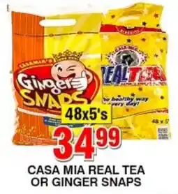 Choppies Casa Mia Real Tea or Ginger Snaps offer