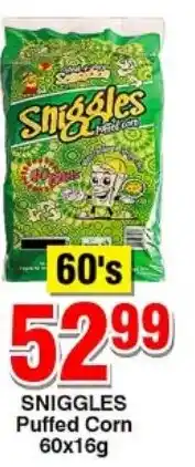 Choppies Sniggles Puffed Corn offer
