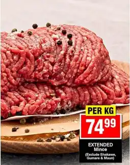 Choppies EXTENDED Mince offer